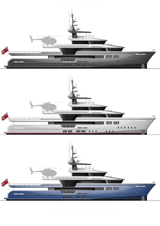 Click for Larger Tony Castro Expedition Yacht Design