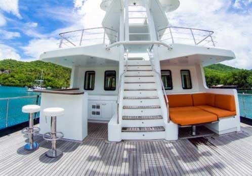 Expedition Yacht for Sale Middle Deck