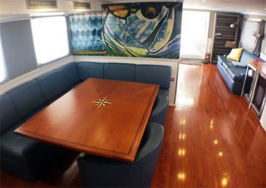 Expedition Yacht Salon Dining