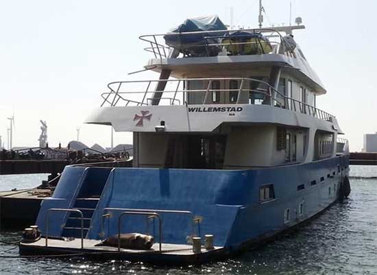 159 Dutch Steel Expedition Yacht for Sale Aft View
