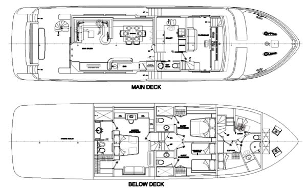 Mariner 75 Main & Below Decks