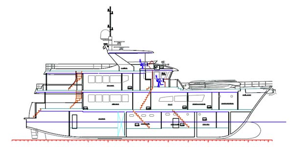 Click for Larger All Ocean Yachts 100 (30.5 m) Fiberglass