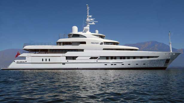 The 73.6m expedition yacht Pegaso, the eighth biggest delivery last year