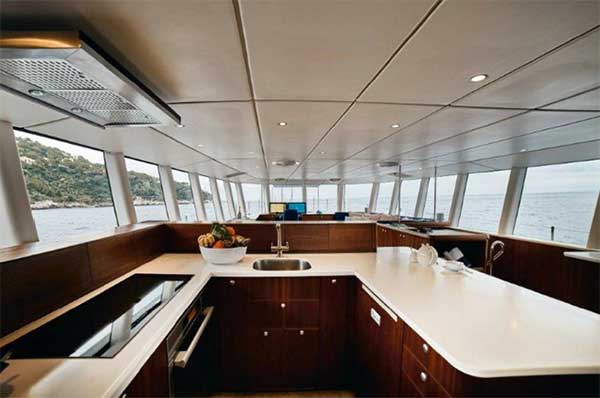 Expedition Yacht Circa On Deck Galley