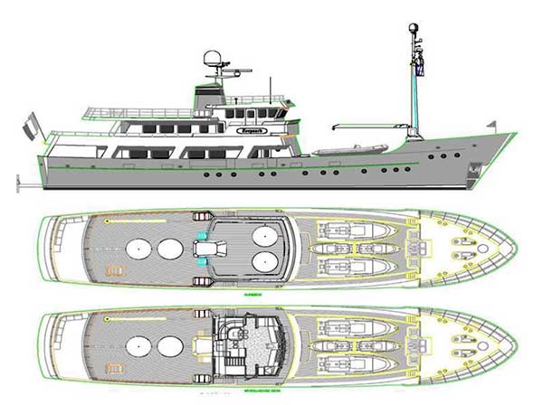 Expedition Yacht Layout