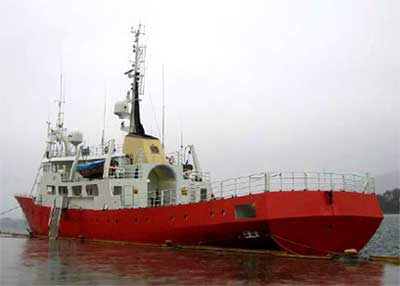 Research Vessel Aft View 